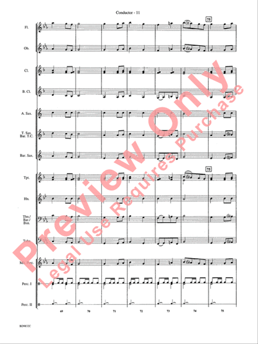 Freedom's March Concert Band scores gallery preview page 14
