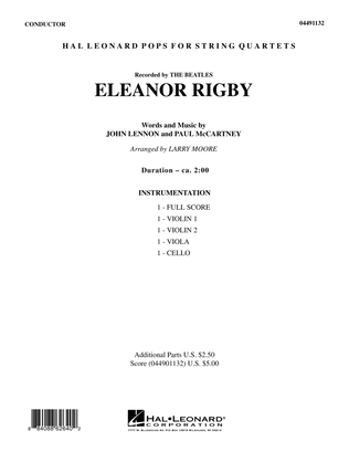 Book cover for Eleanor Rigby - Full Score