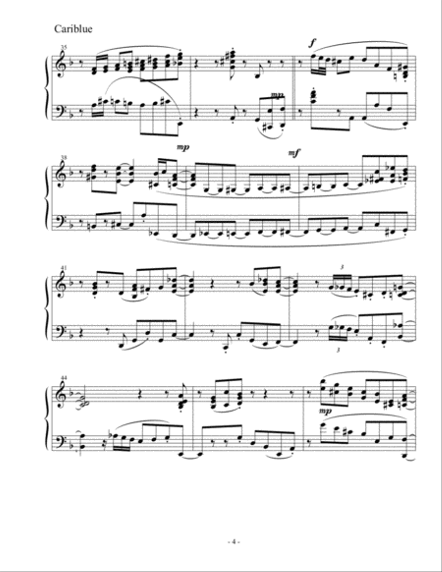 Cariblue Small Ensemble scores gallery preview page 4