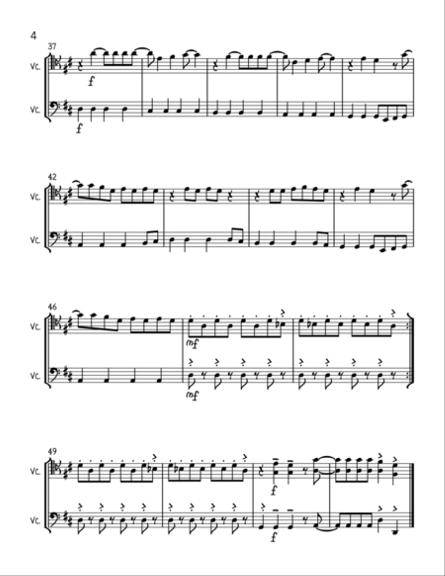 Mamma Mia String Duet scores gallery preview page 4