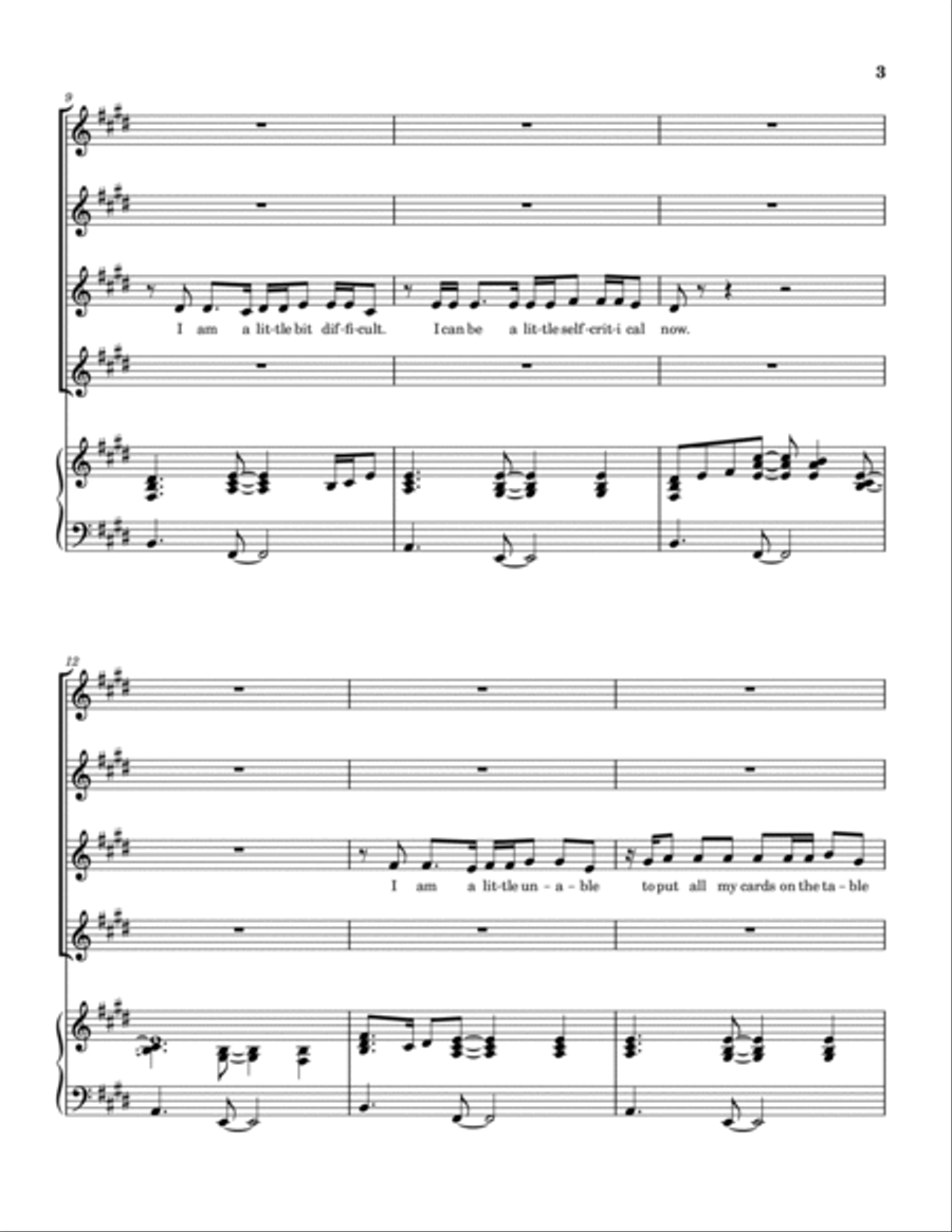 Love Me Like I Am Love Me Like I Am SSAA scores gallery preview page 4