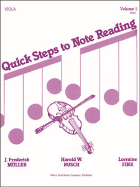 Quick Steps To Notereading, Vol 1 - Viola