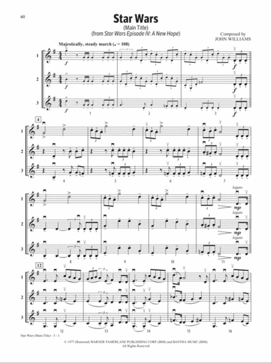 Solos, Duets & Trios for Strings -- Movie Favorites String Orchestra scores gallery preview page 4