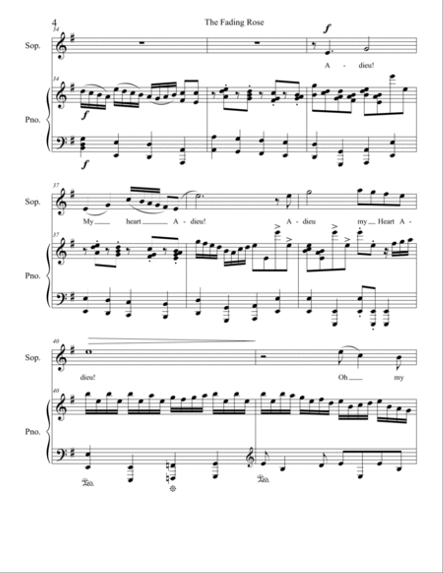 The Lovely, Fading Rose (Soprano) Voice scores gallery preview page 4