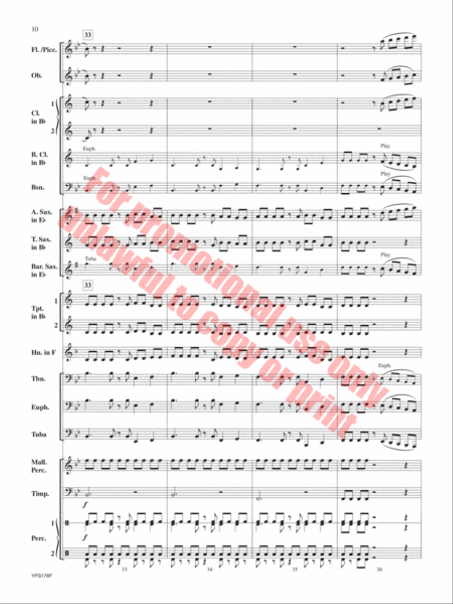 Cinco de Corazones Concert Band scores gallery preview page 11