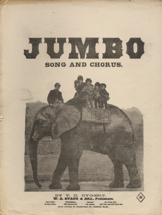 Book cover for Jumbo. Song and Chorus