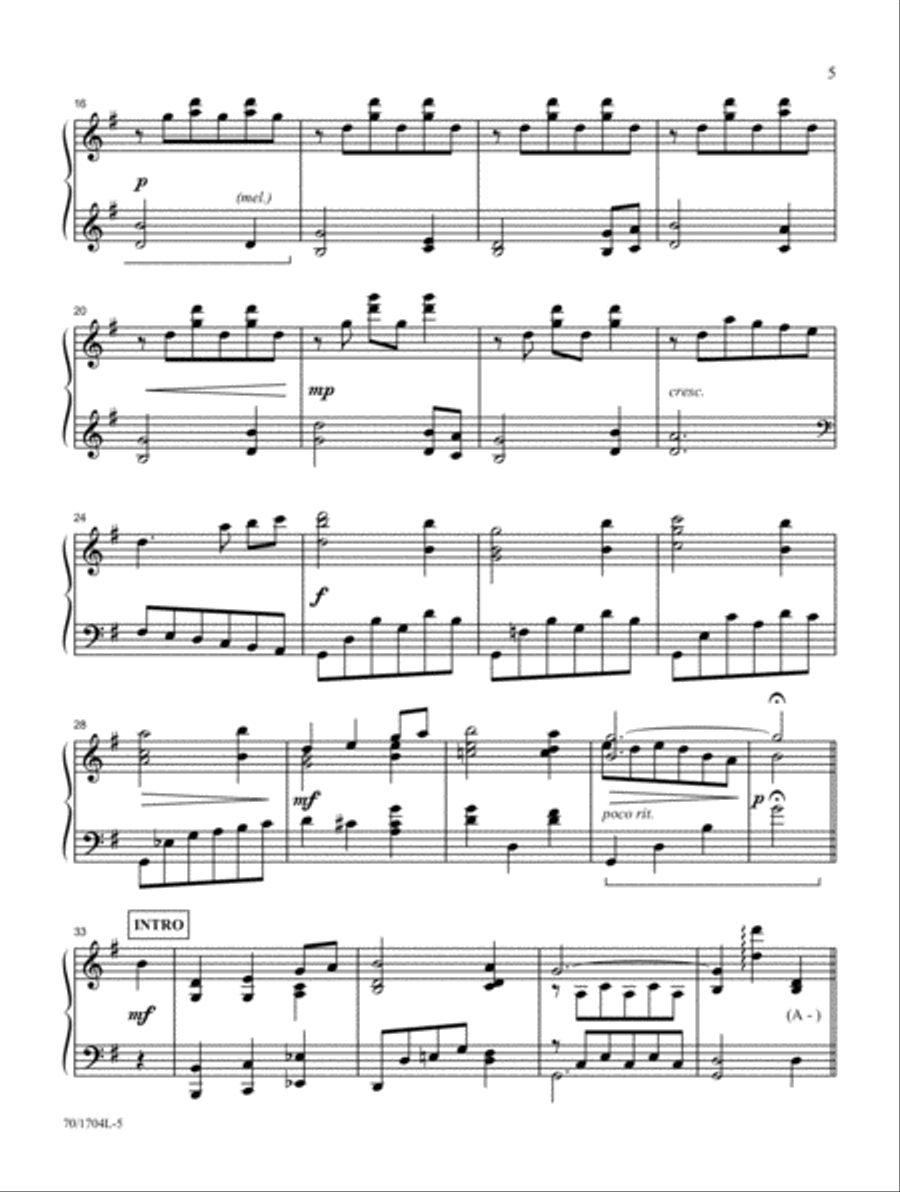 Hymn Miniatures for Communion Piano Solo scores gallery preview page 5