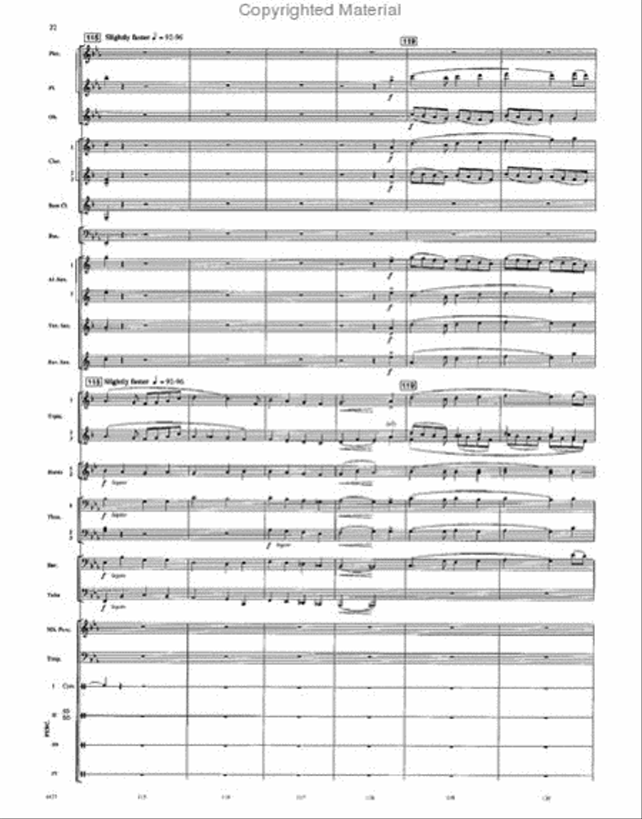 When Angels Weep Concert Band scores gallery preview page 21