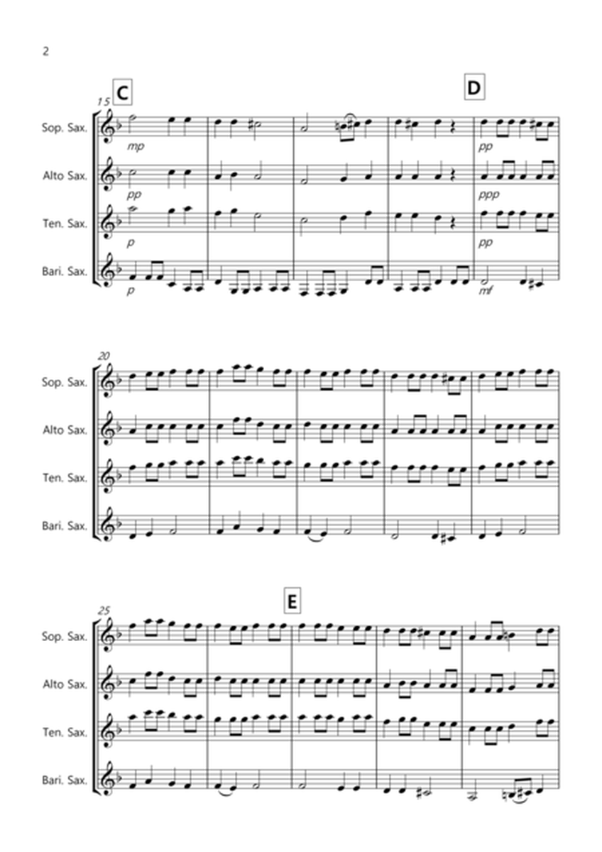 Pavane (from the Capriol Suite) for Saxophone Quartet