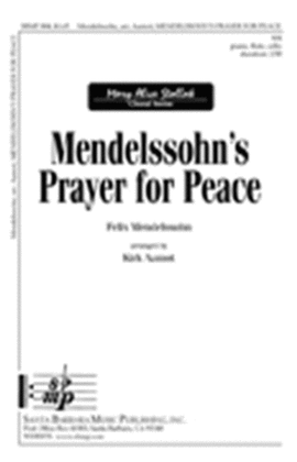 Book cover for Mendelssohn's Prayer for Peace - SA Octavo