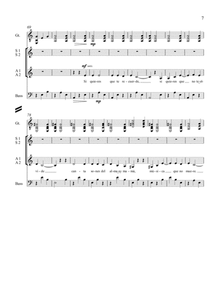 Three Mexican Folk Songs (Downloadable SSAA Full Score)