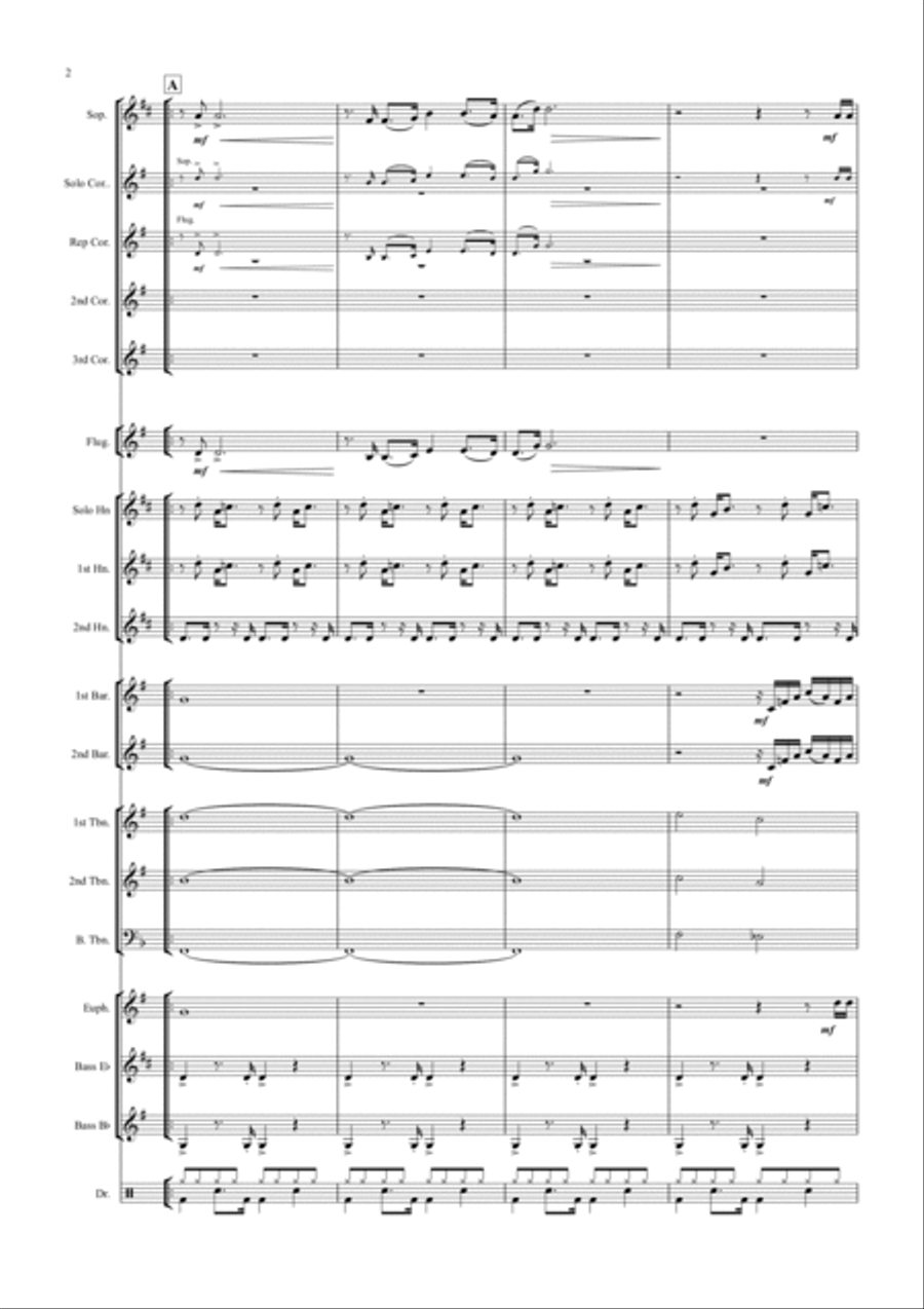 You're The Voice You're The Voice Brass Band scores gallery preview page 2