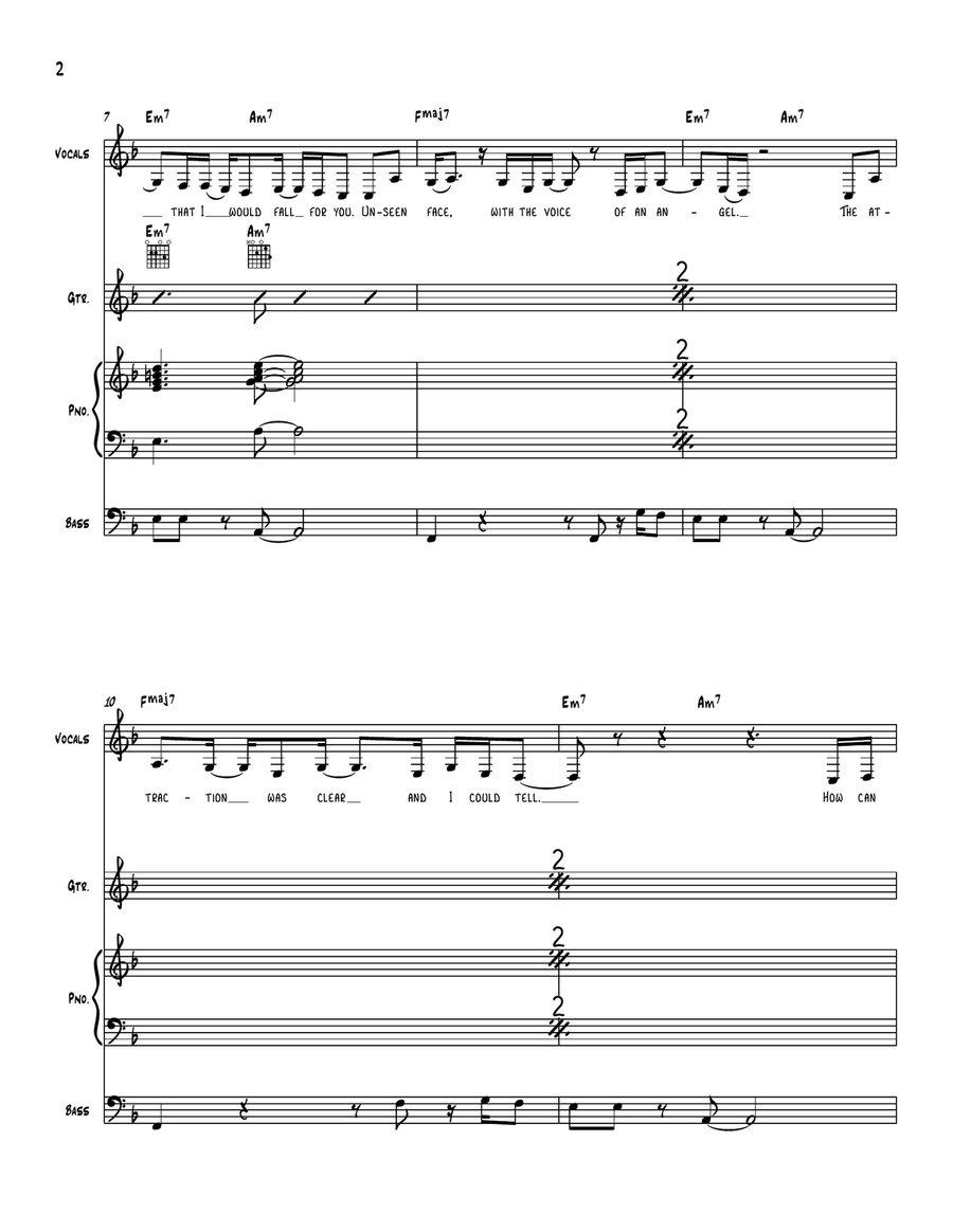 Missing You Jazz Ensemble scores gallery preview page 2
