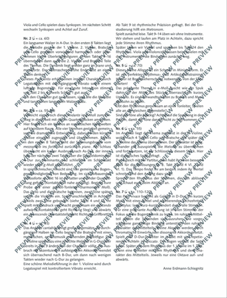 Mere Droplets String Quartet scores gallery preview page 17