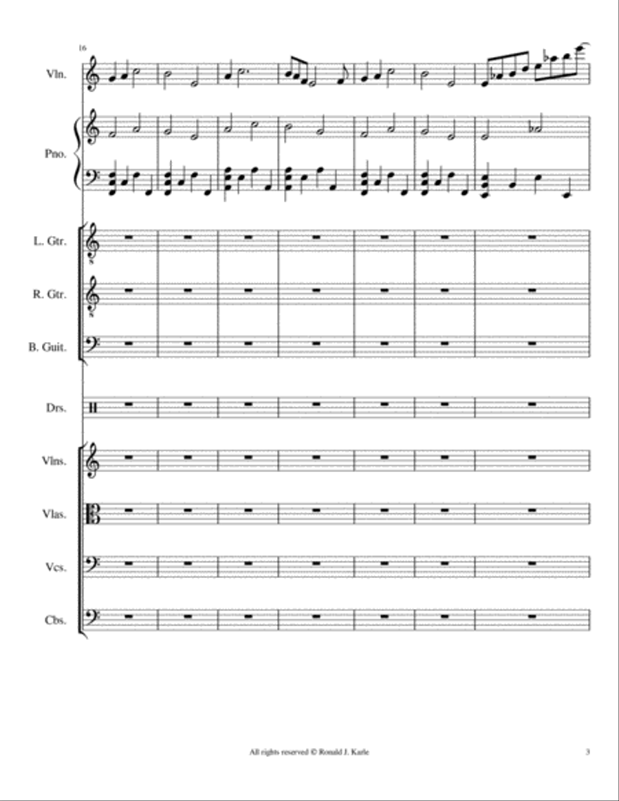 Ever Lasting Rock Chamber Orchestra scores gallery preview page 4
