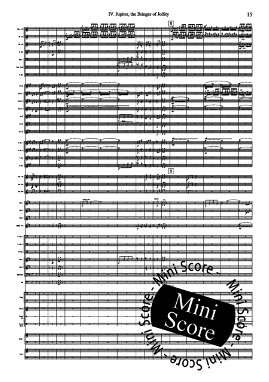 The Planets Concert Band scores gallery preview page 79