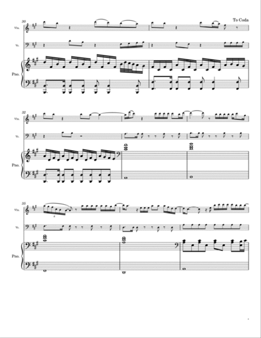 Halo Piano Trio scores gallery preview page 4