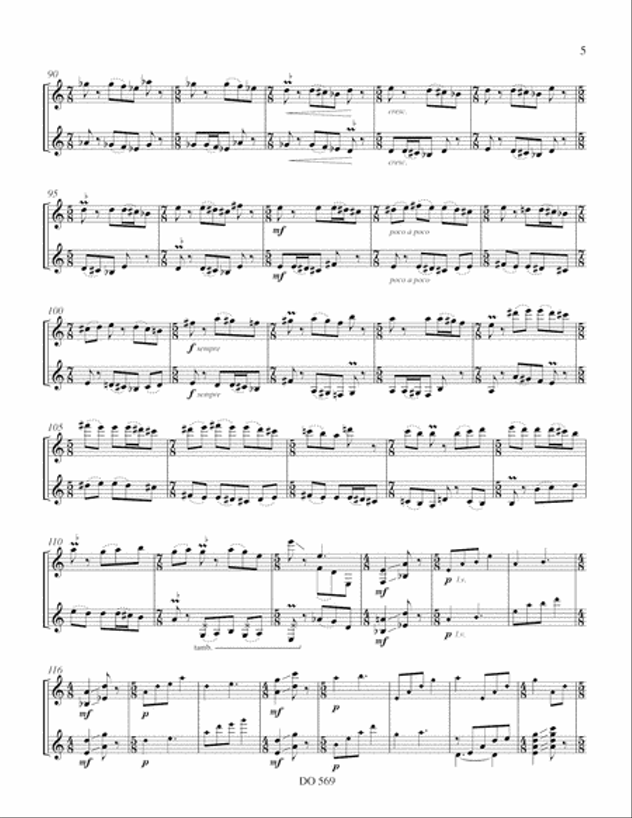 Reflet IV Classical Guitar scores gallery preview page 5
