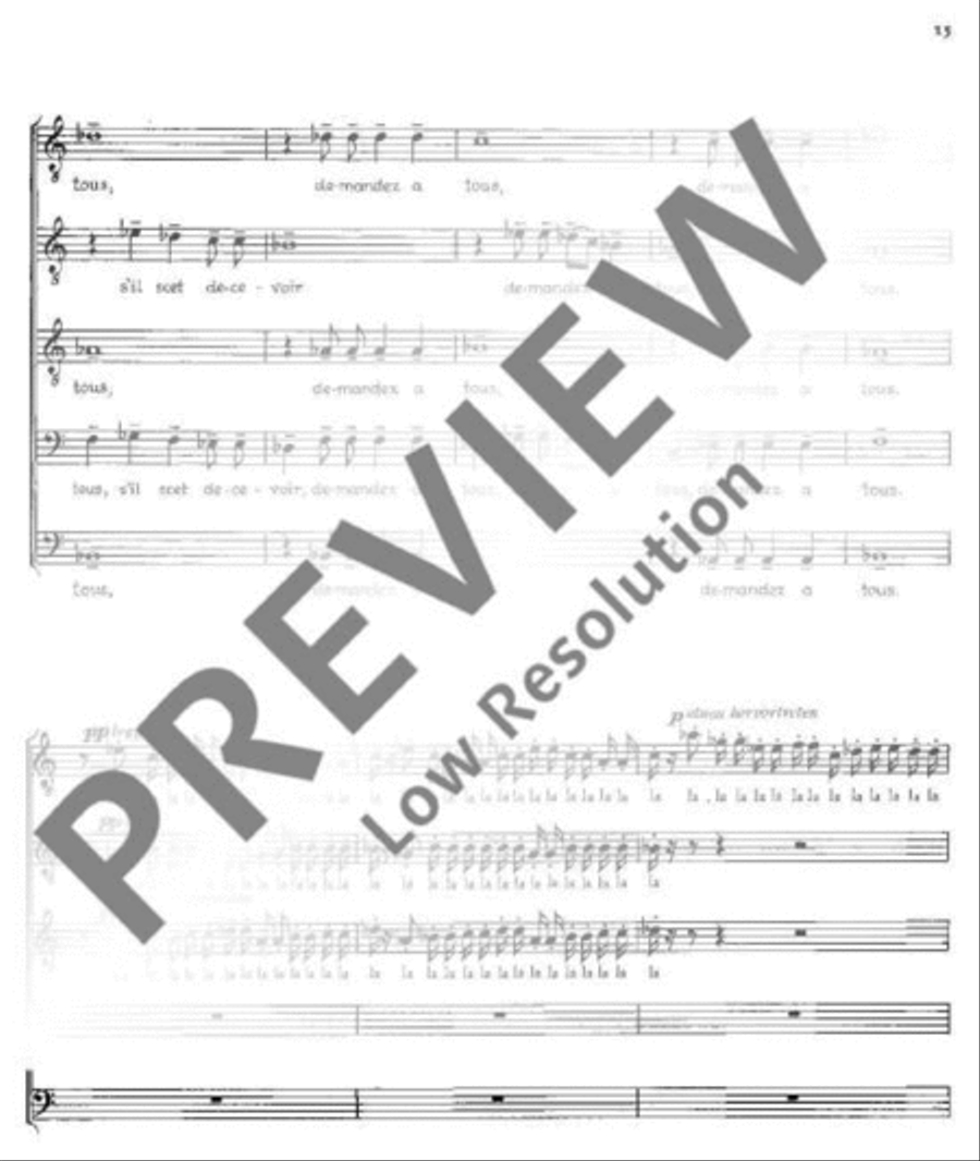 Drei französische Chöre Drei französische Chöre Mixed Choir scores gallery preview page 16