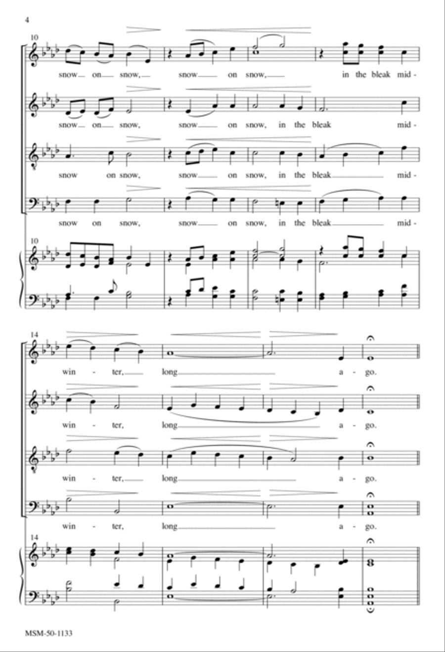 In the Bleak Midwinter Divisi scores gallery preview page 4