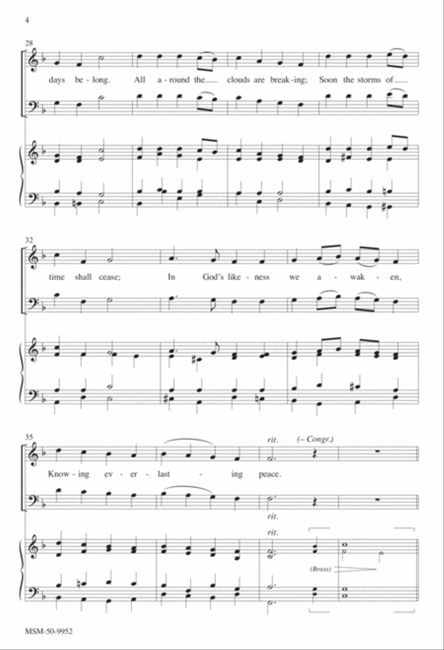 Sing with All the Saints In Glory 4-Part scores gallery preview page 4