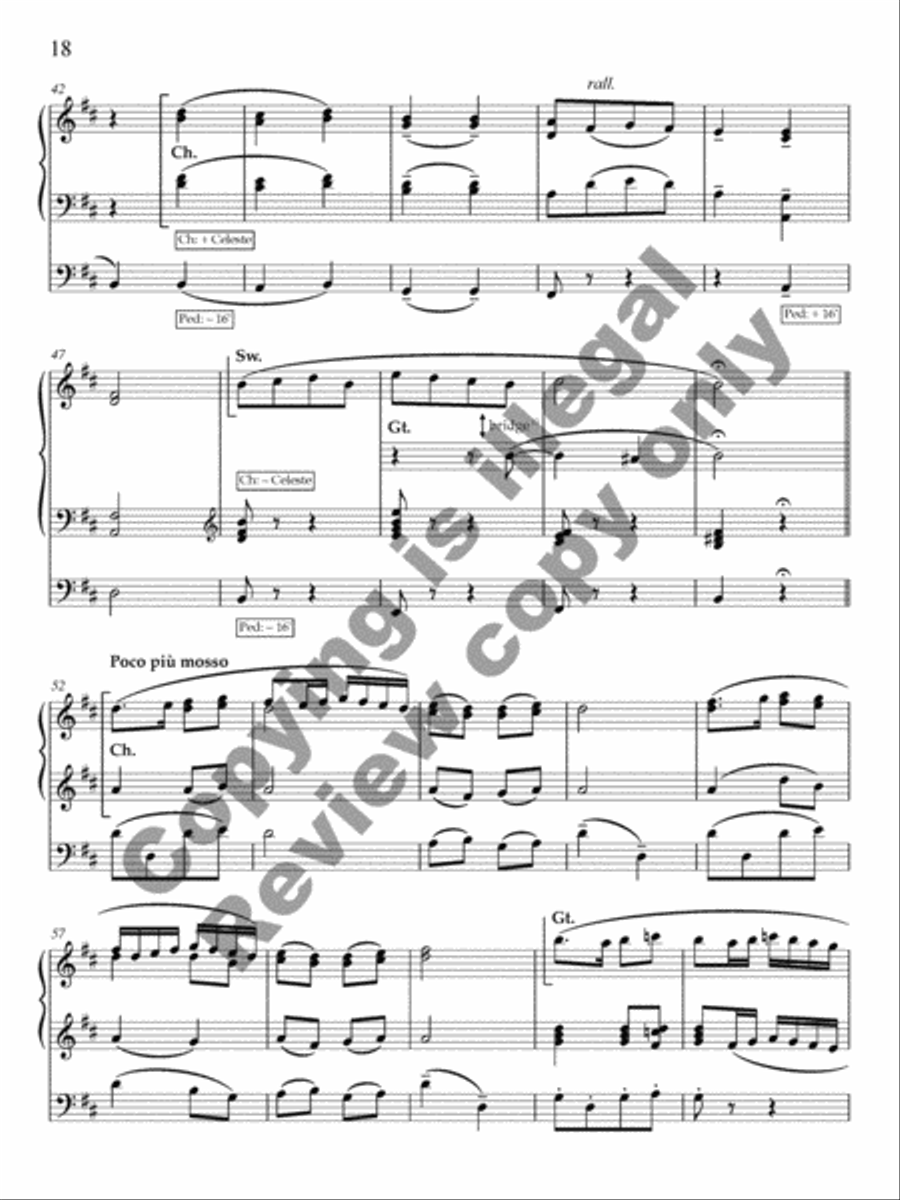 Ancient Airs and Dances, Suite No. 1 Organ Solo scores gallery preview page 19