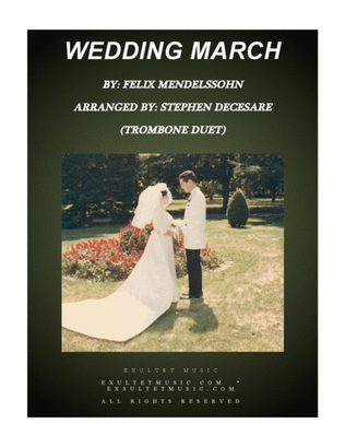 Book cover for Wedding March (Trombone Duet)