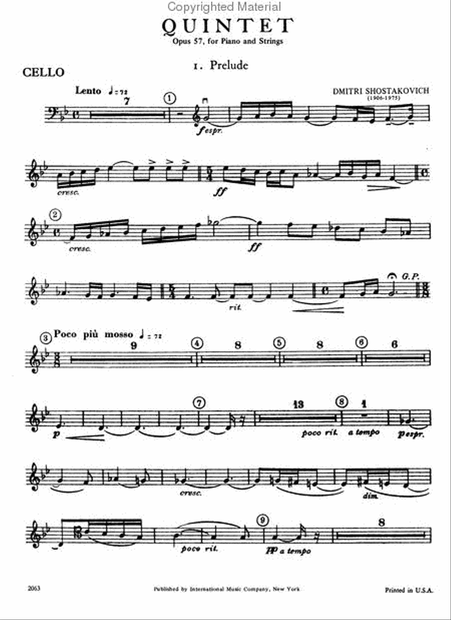 Quintet in G minor, Op. 57 Piano Quintet scores gallery preview page 6