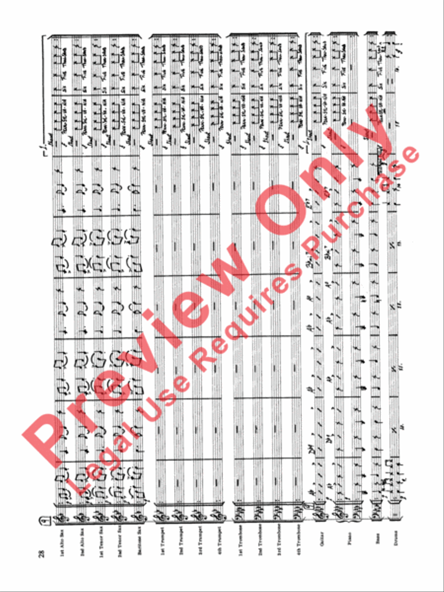 Original Big Band Sounds Big Band scores gallery preview page 29