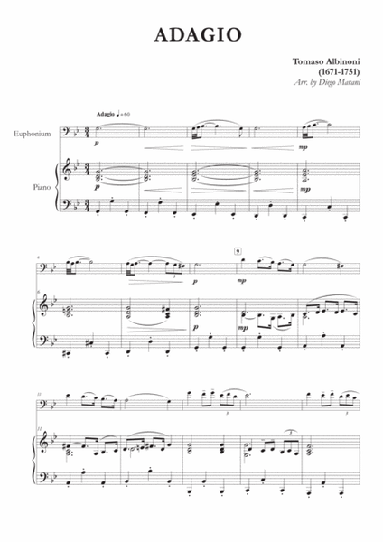 Albinoni's Adagio for Euphonium and Piano image number null