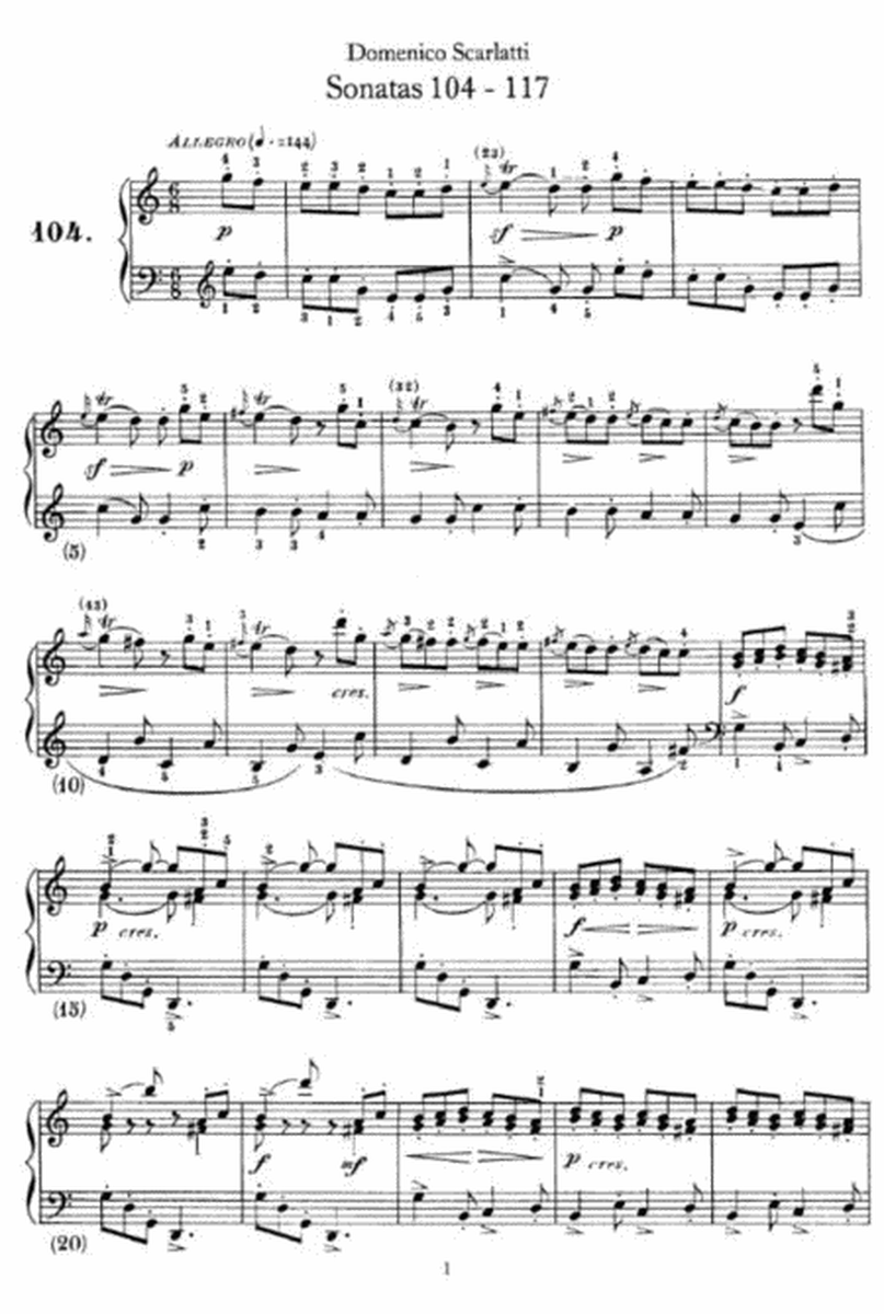 Domenico Scarlatti - Sonatas No.104-117