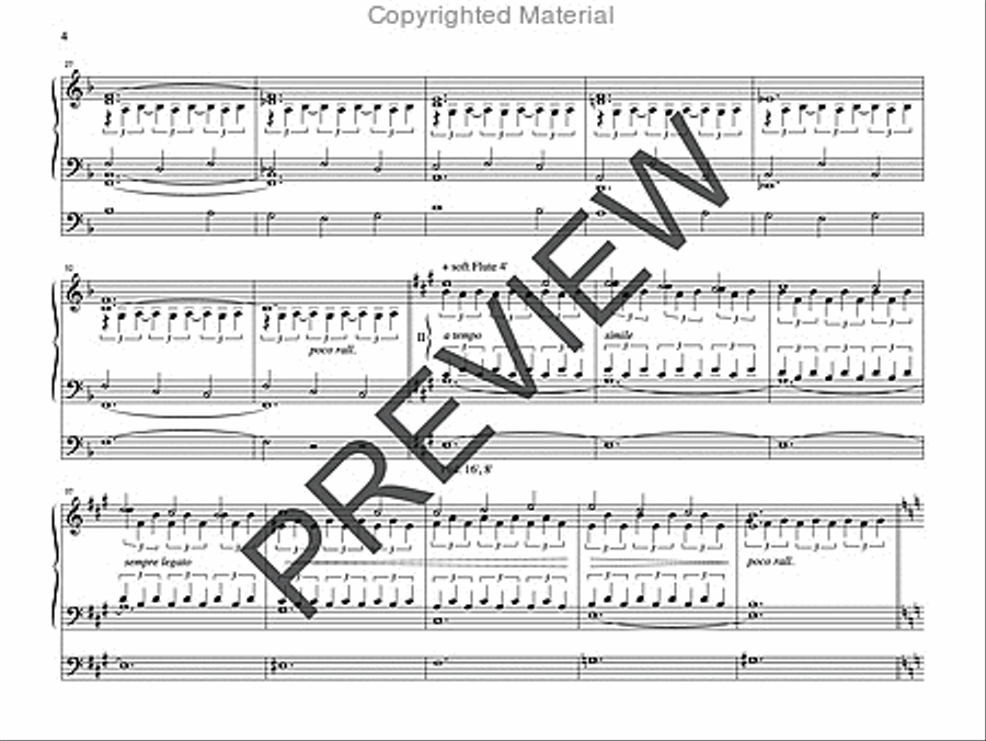Meditation and Toccata on HYFRYDOL Organ scores gallery preview page 4