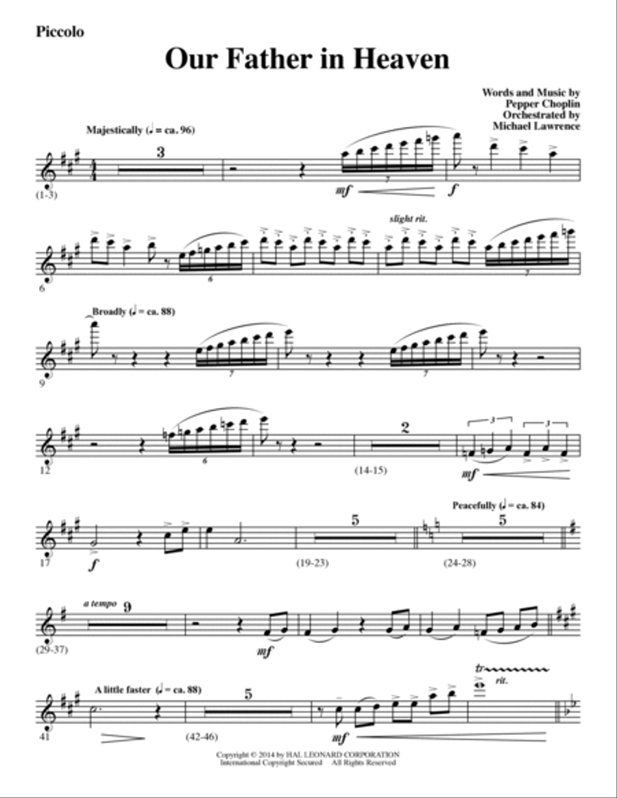 Our Father - A Journey Through The Lord's Prayer - Piccolo Choir scores gallery preview page 2