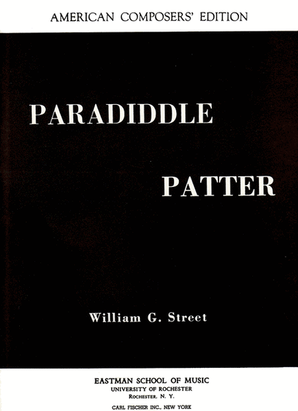 Paradiddle Patter Percussion - Sheet Music