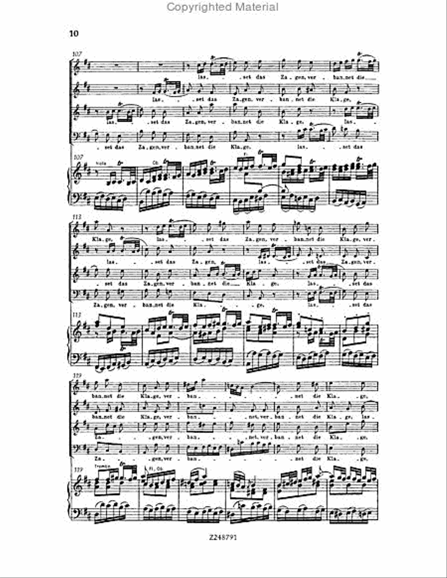Christmas Oratorio, BWV 248 Choir scores gallery preview page 9