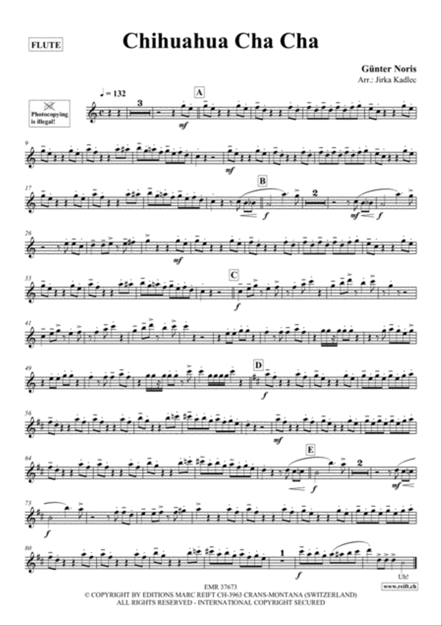 Chihuahua Cha Cha Flute Solo scores gallery preview page 2