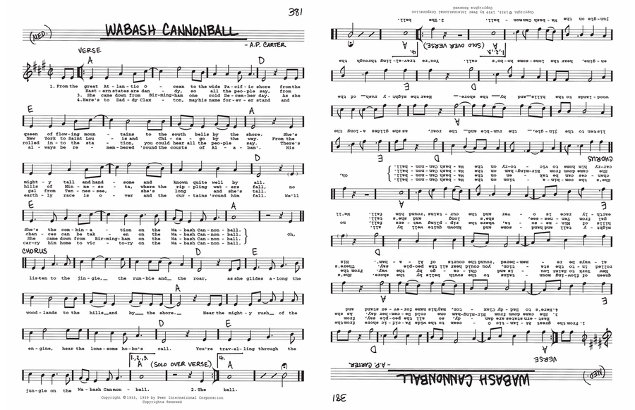 Wabash Cannonball Voice scores gallery preview page 1