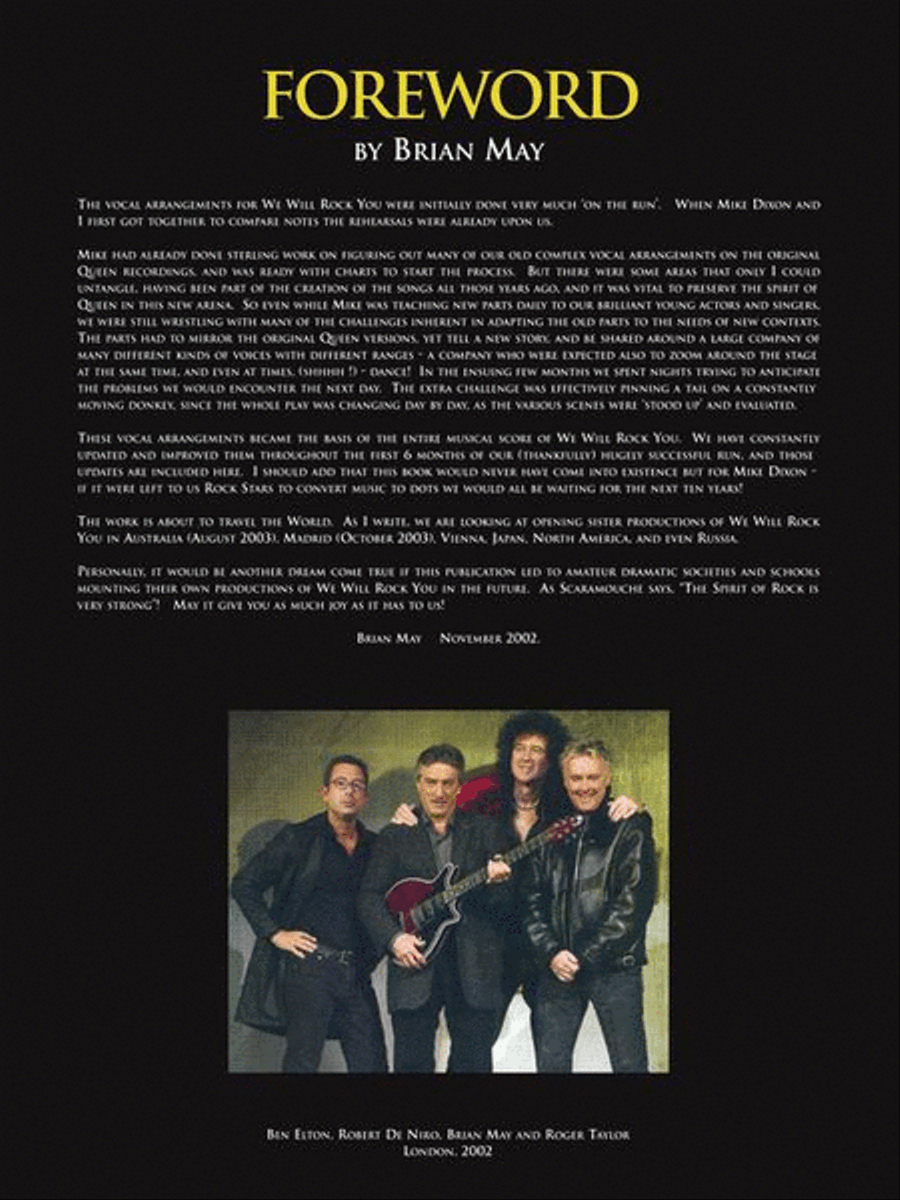 We Will Rock You We Will Rock You Piano, Vocal, Guitar scores gallery preview page 4