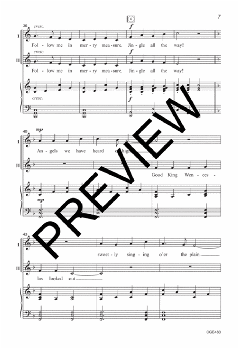 ACaroling We Go (Two-part) 2-Part scores gallery preview page 6