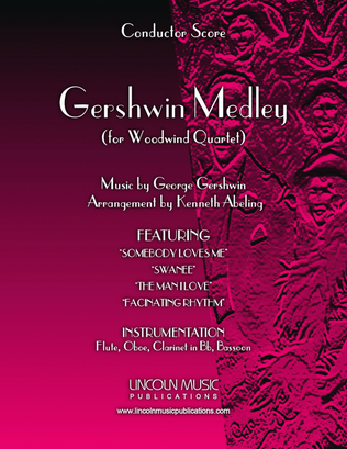 Book cover for Gershwin Medley (for Woodwind Quartet)