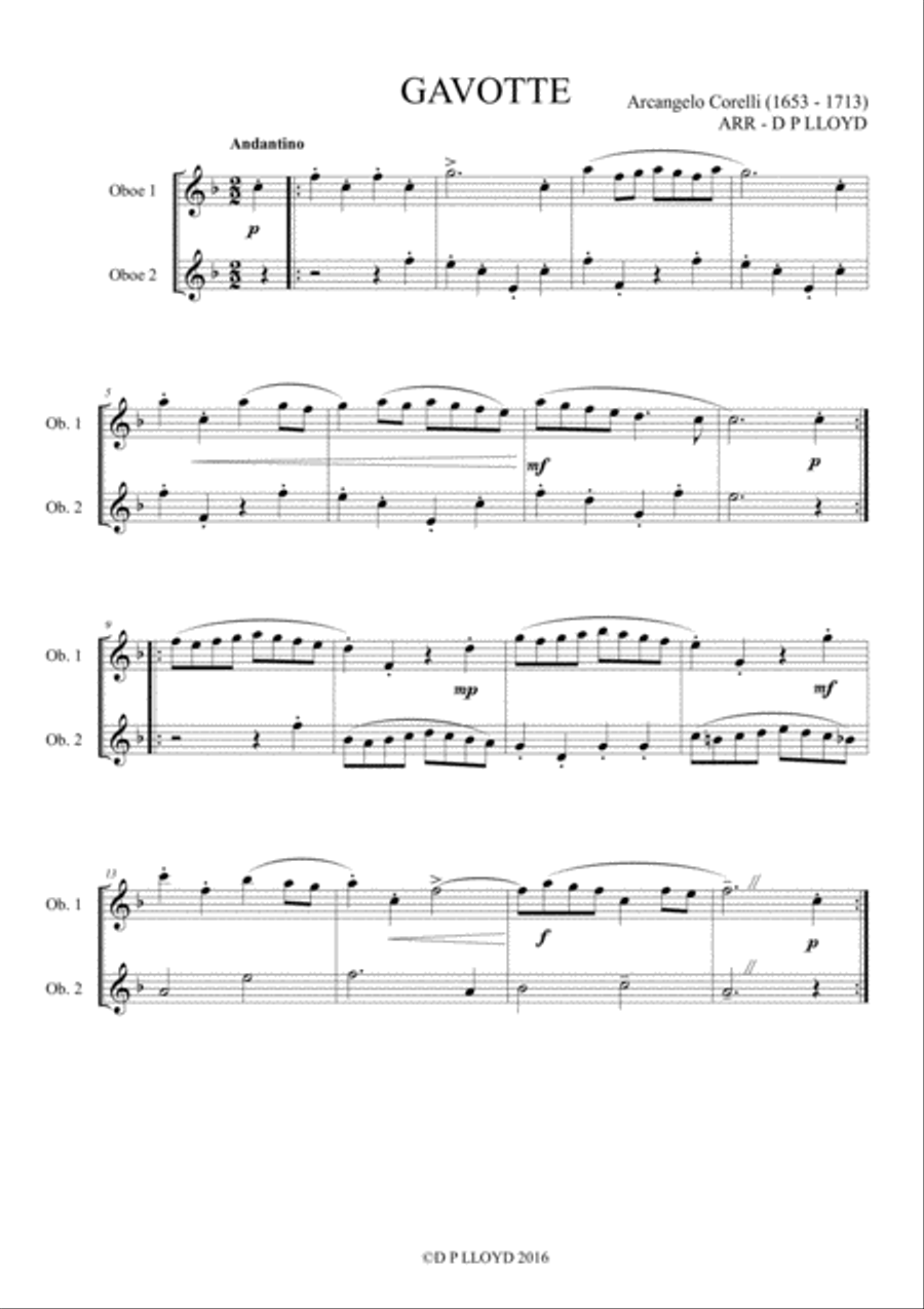 Oboe Duets - 10 Baroque duets for Oboe - Volume 1 Woodwind Duet scores gallery preview page 6
