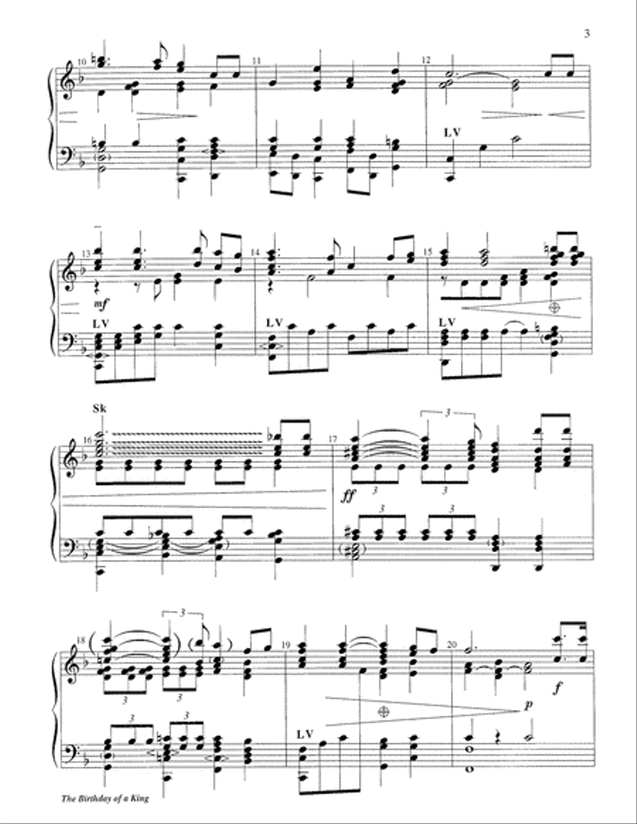 The Birthday of a King The Birthday of a King 5-Octaves scores gallery preview page 3