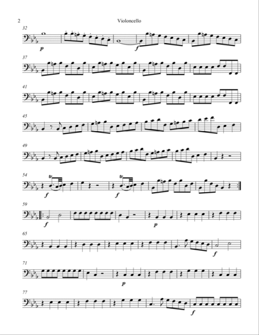 Symphony #1 Movement I. Symphony #1 Movement I. String Orchestra scores gallery preview page 5