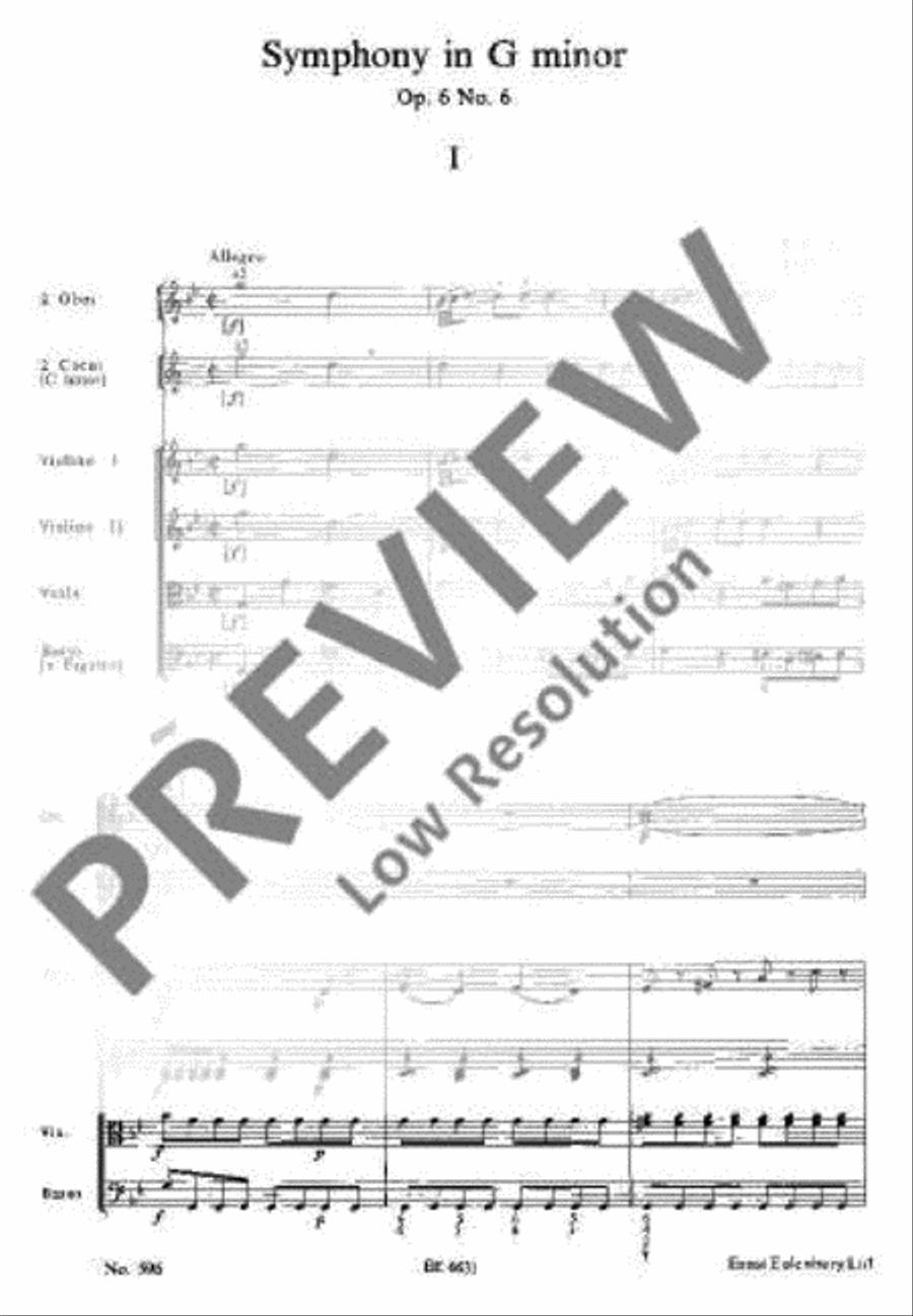 Symphony G minor Orchestra scores gallery preview page 10
