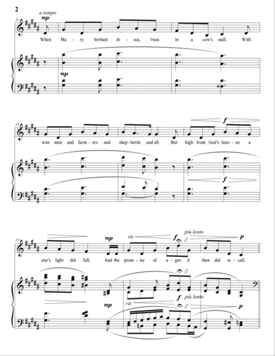 I Wonder As I Wander I Wonder As I Wander Voice scores gallery preview page 3