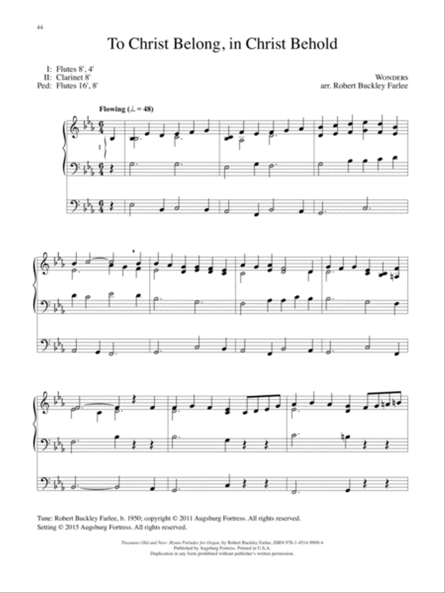 Treasures Old and New: Hymn Preludes for Organ Organ Solo scores gallery preview page 21