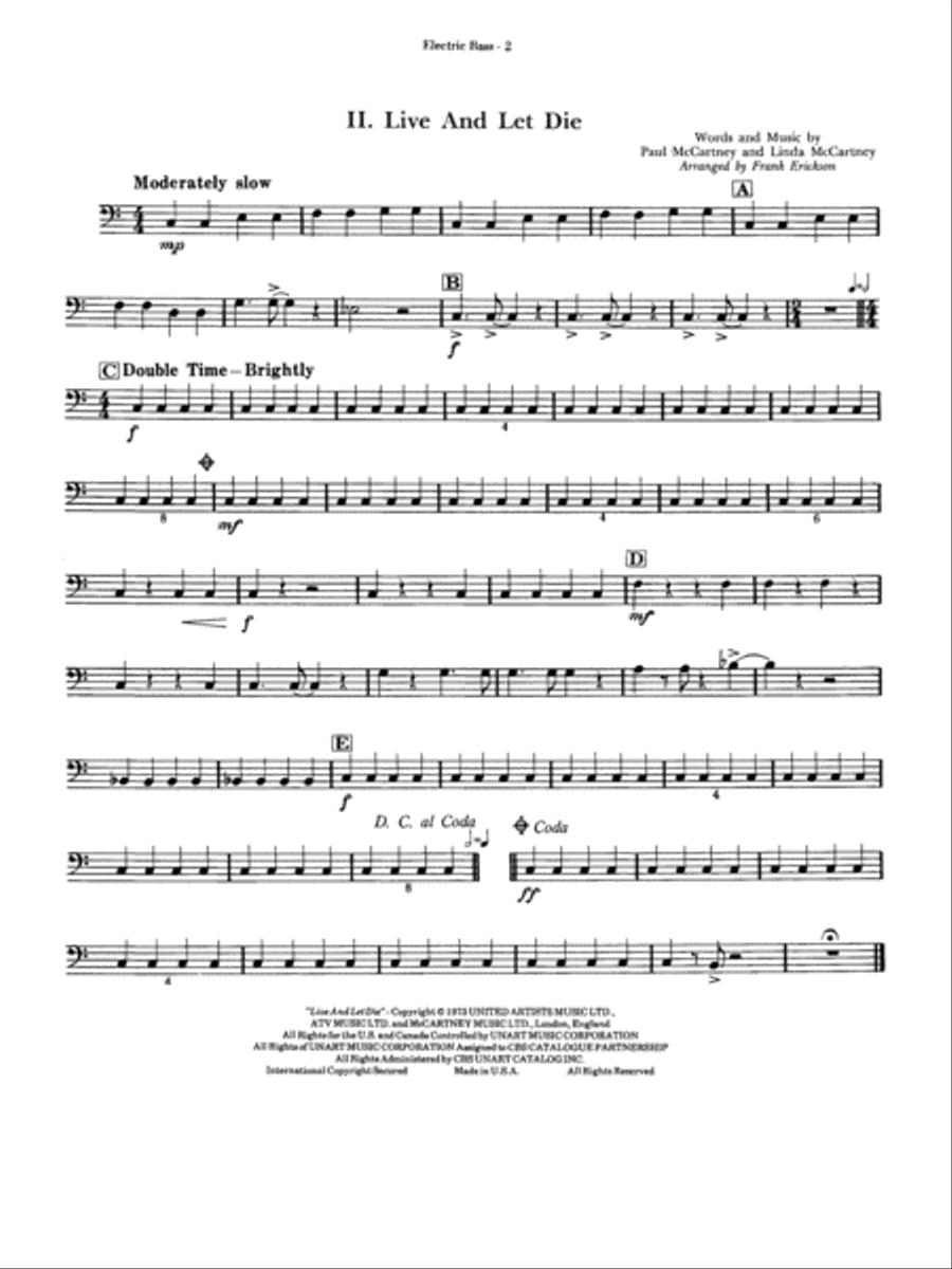 James Bond Suite (Medley): String Bass Concert Band scores gallery preview page 2