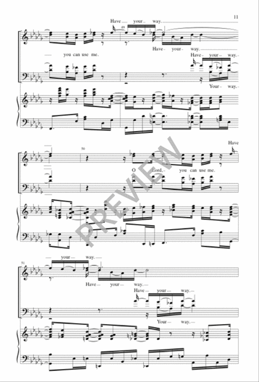 Use Me 4-Part scores gallery preview page 11