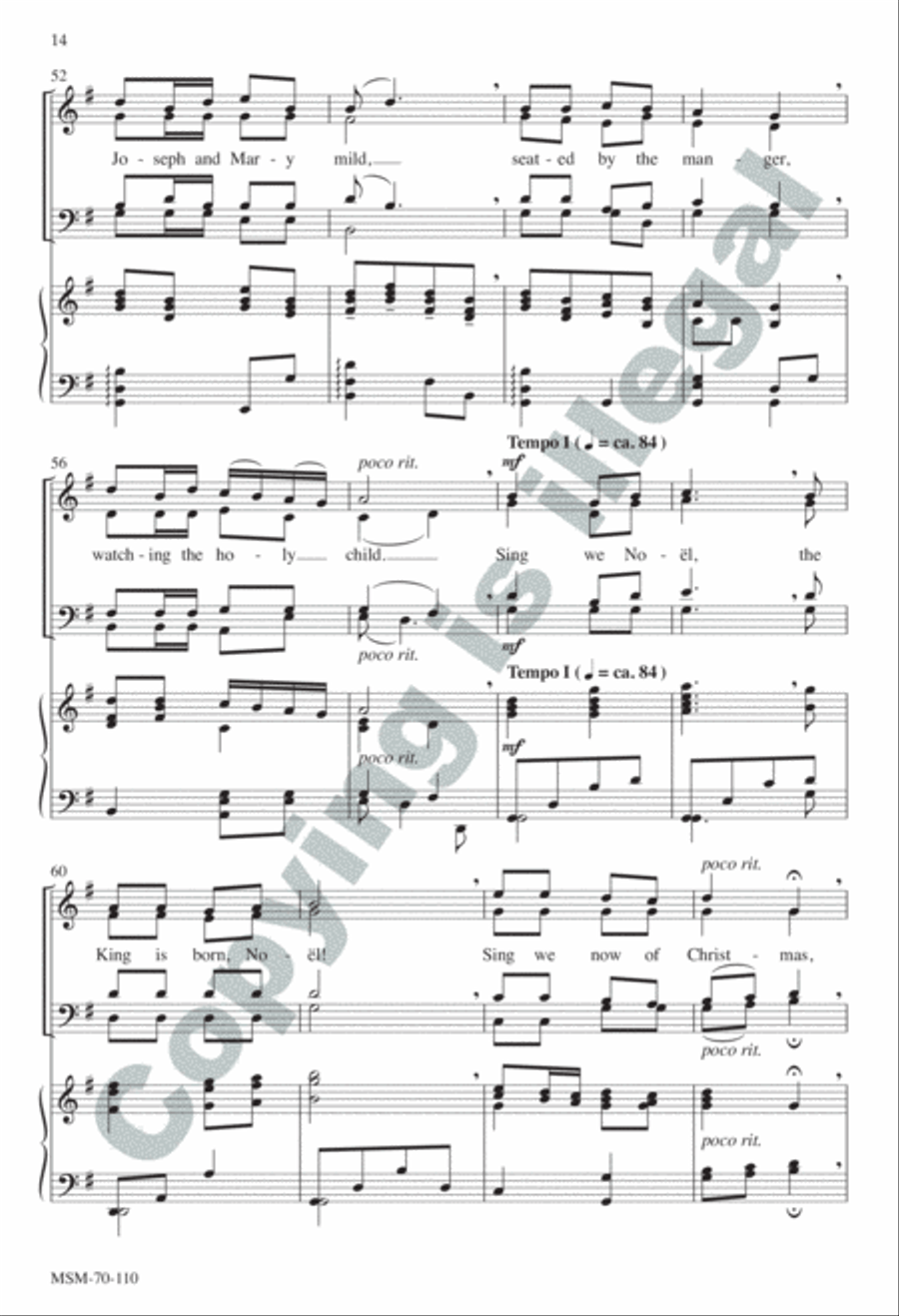 A Carol Suite SSATBB scores gallery preview page 14