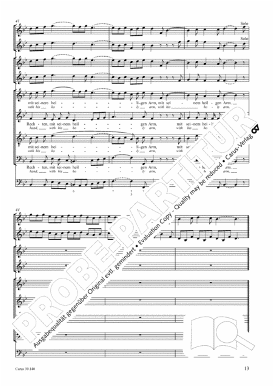 Sing to the Lord a new song (Singet dem Herrn ein neues Lied) 4-Part scores gallery preview page 14